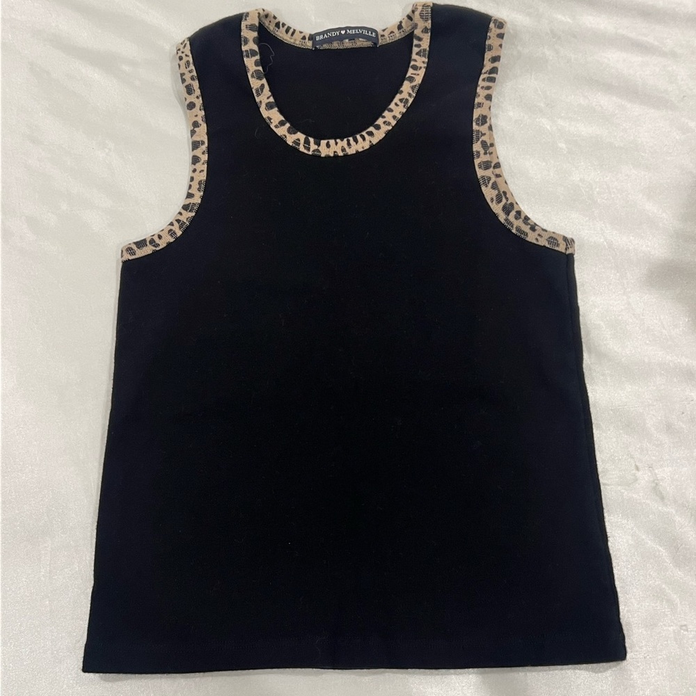 RARE Brandy Melville Cheetah Lined Tank